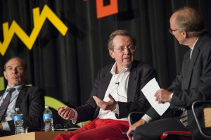 The Independent Mayor of Bristol, George Ferguson, complete with his trademark red trousers (Credit: CMU SoArch, CC BY 2.0)