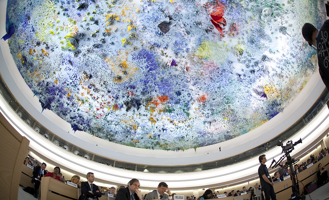 The UN Human Rights council chamber in Geneva (Credit: US MIssion Geneva, CC BY)
