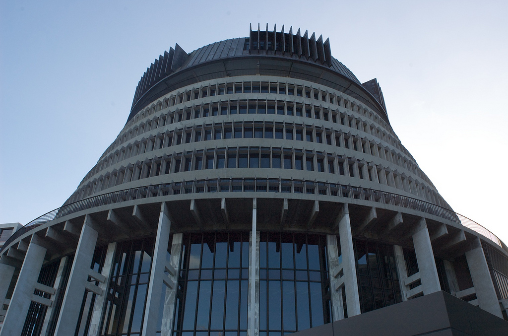New Zealand's Wellington Parliament (Credit: Paul Schreiber, CC by 2.0)