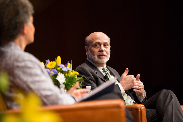 Ben Bernanke, the former Chair of the Federal Reserve (Credit: University of Michigan, Gerald R. Ford, CC BY 2.0)