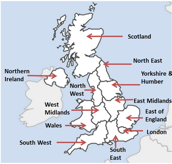 DA EU elections regions map