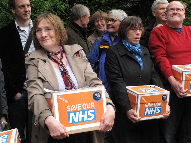 NHS Petition Hand-in: Nick Clegg