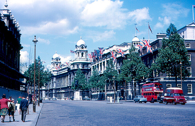 Whitehall in 1963, home to London's bureaucrats (Credit: Roger W, CC BY SA 2.0