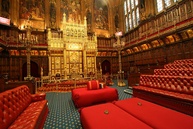 UK parliament Lords chamber