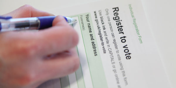 voter registration form