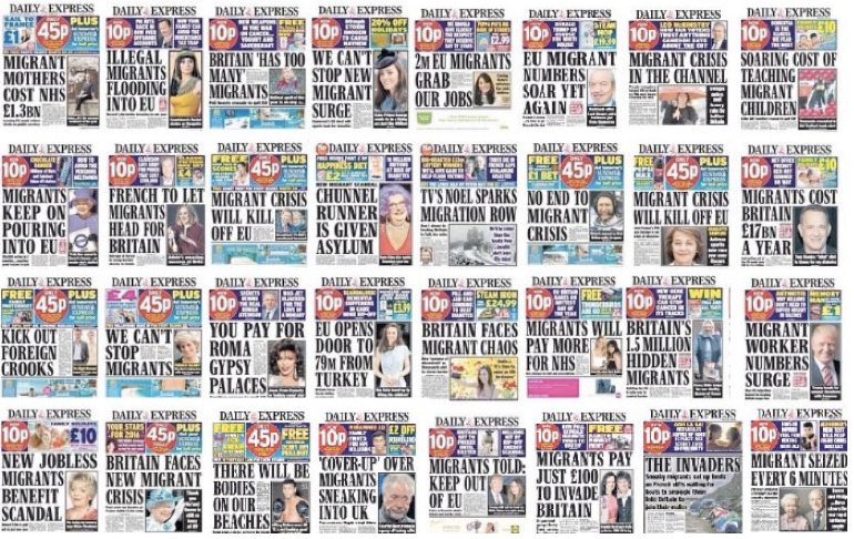 express front pages